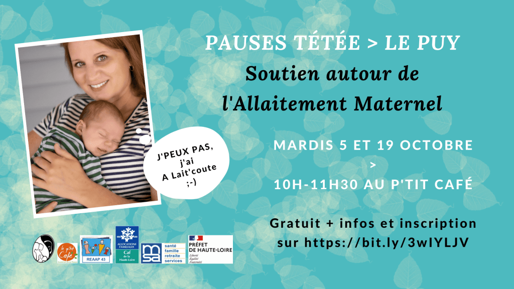 Les Pauses Tétée d'A Lait'coute en octobre 2021 au Puy 43