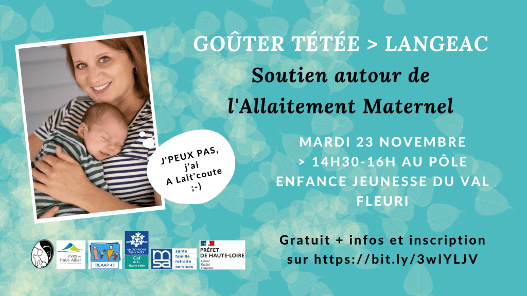 Le Goûter Tétée d'A Lait'coute en novembre 2021 à Langeac 43
