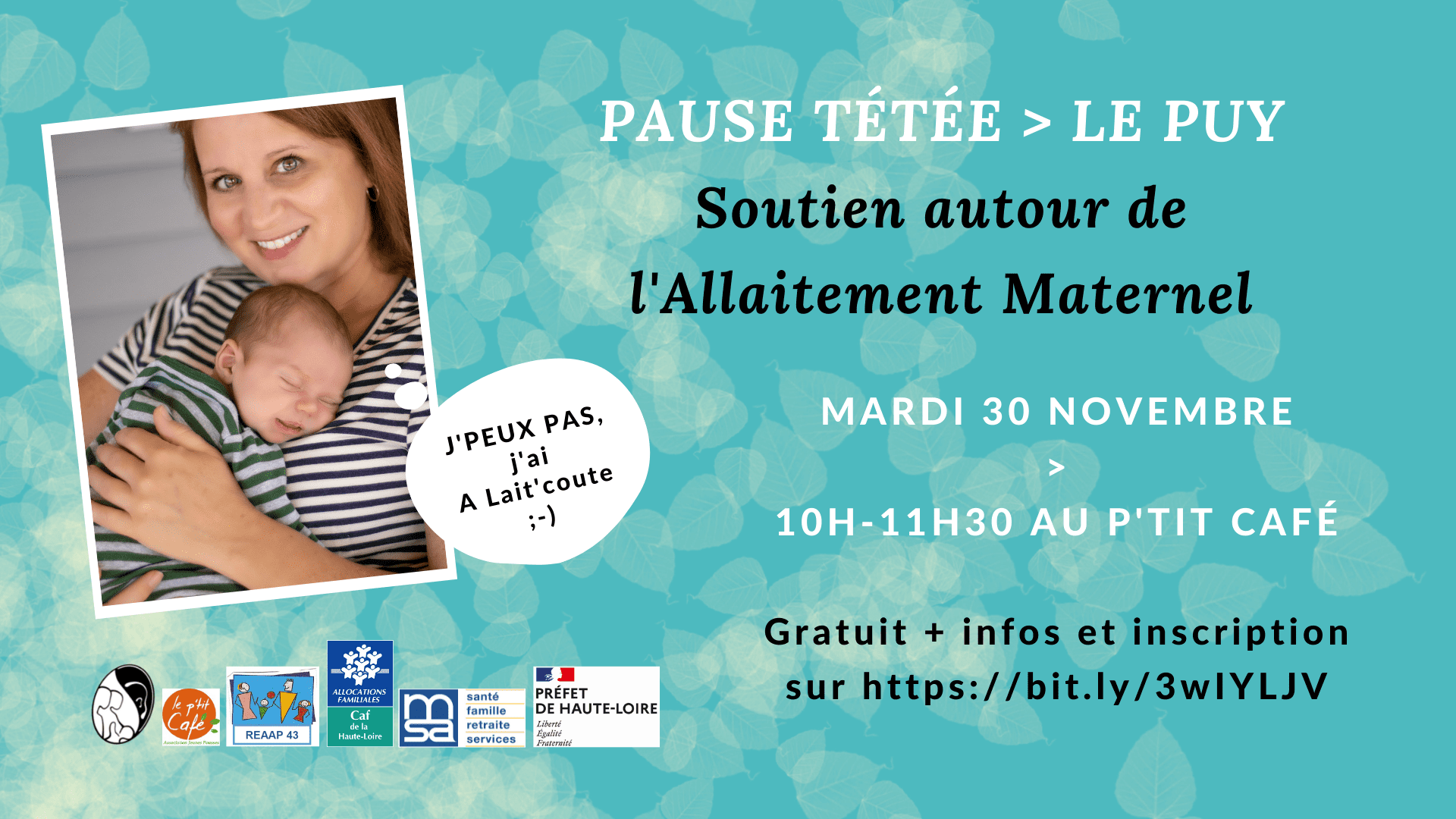 Pause Tétée le 30 novembre 2021 au Puy par A Lait'coute