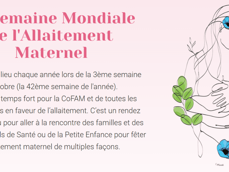 La SMAM, Semaine Mondiale de l'Allaitement Maternel : tout savoir