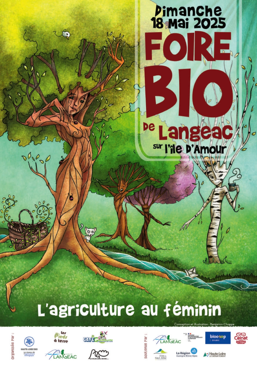 Affiche de la foire biologique de Langeac édition 2025