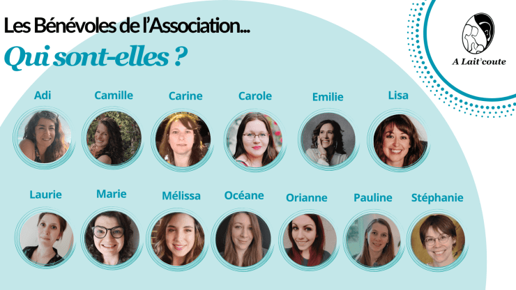 Les portraits des bénévoles d'A Lait'coute